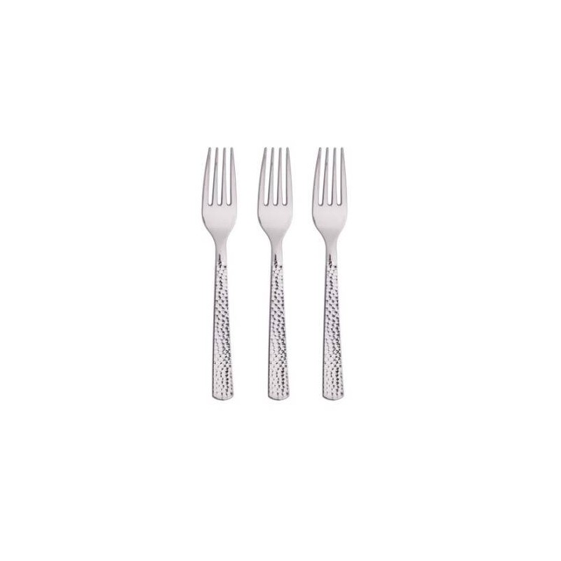 FORCHETTE ARGENTO METALIZZATE 24pz