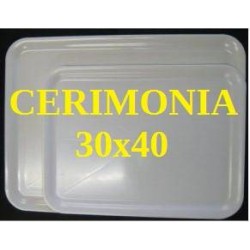 VASSOIO CERIMONIA BIANCO 30x40cm