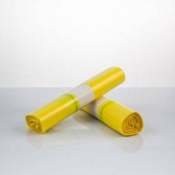 SACCHI NU 55x65cm COEX GIALLI 15pz C/MANIGLIE