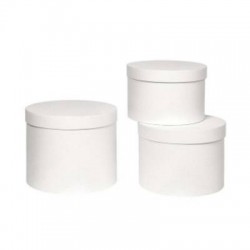 SCATOLA CAPPELLIERA ø32xh21cm WHITE