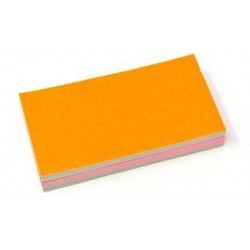 RETTANGOLO CARTONCINO FLUO ASS.TI 9x5cm 50pz