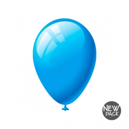 PALLONCINI IN LATTICE 28cm CELESTE 16pz