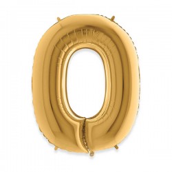 PALLONE MYLAR LETTERA O 102cm 40 GOLD