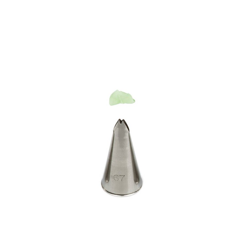 BECCUCCIO INOX DECORA N°67 FOGLIA