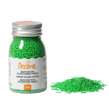BASTONCINI DI ZUCCHERO IN BARATTOLO 90gr VERDI
