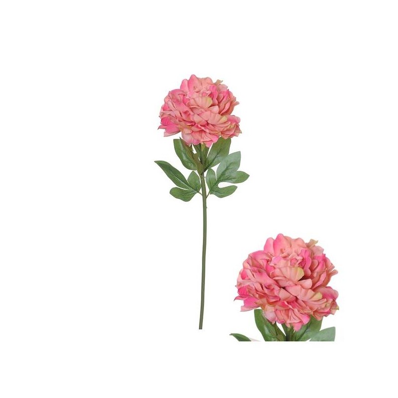 FIORE PEONIA C/STELO 75cm ROSA