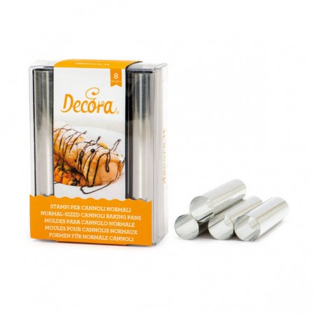 FORMA CANNOLI INOX ø2cm H.12cm  8pz