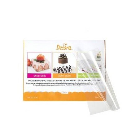 FOGLI IN PVC PER ALIMENTI 30x40cm 150micron 10pz