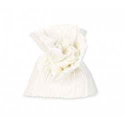 SACCHETTO PLISSE' 10x12,5cm BIANCO 12pz