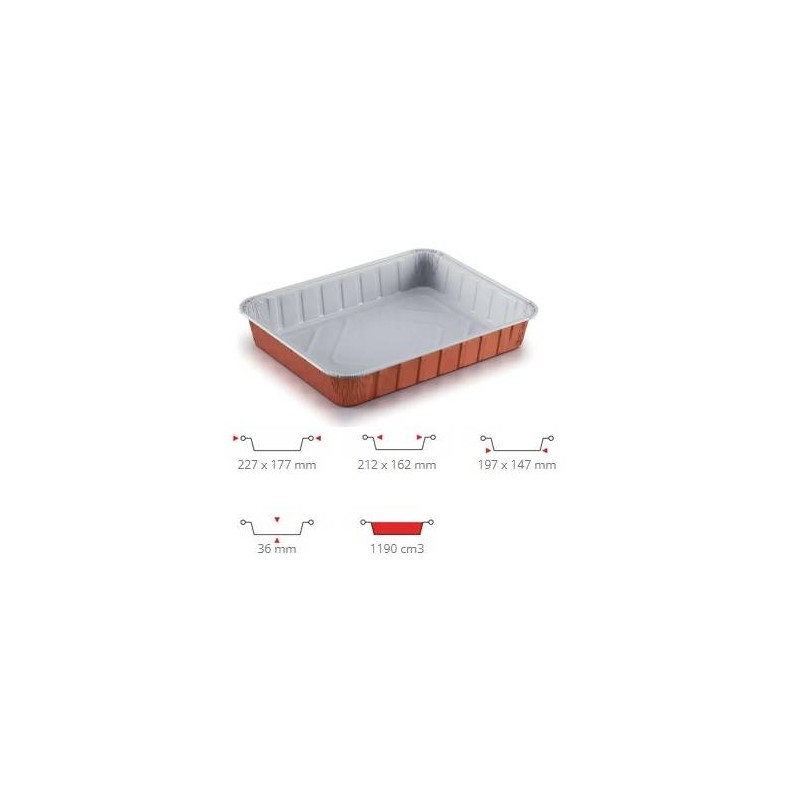 TEGLIA ALLUMINIO BIANCO/RAME 4 PRZ 100PZ R11G CONTITAL