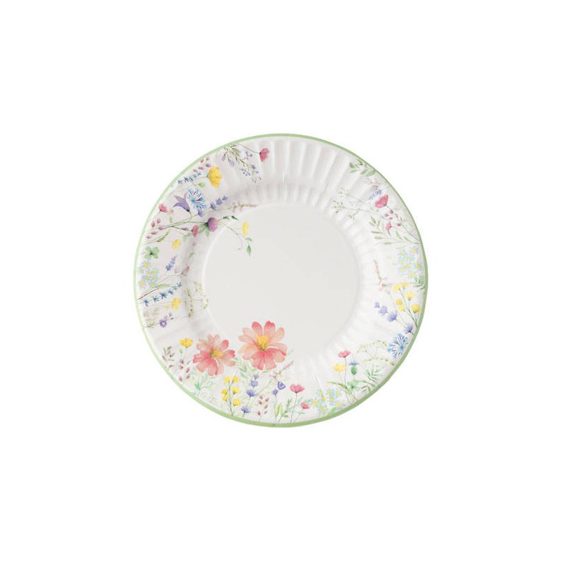 PIATTI ø25cm 18 ANNI ROSE 8pz