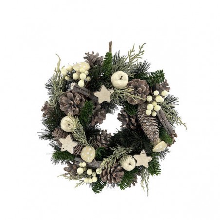 CORONA DIY BIANCO/GRIGIO 30cm