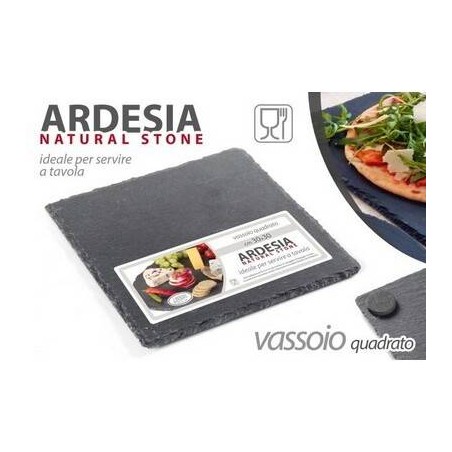 ARDESIA VASSOIO QUADRATO 25x25cm