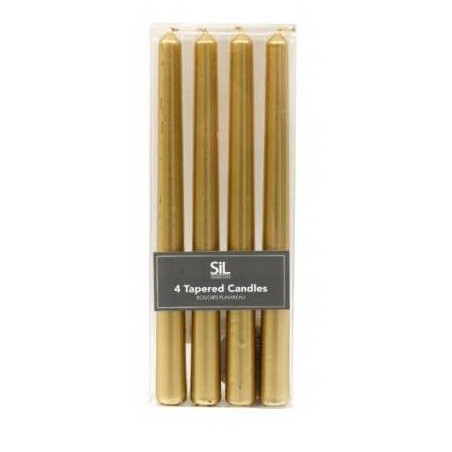 CANDELA STELO ORO 4pz