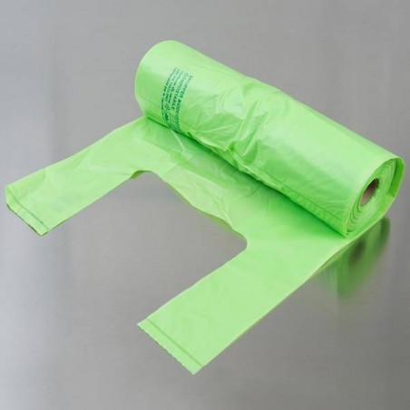 ROLLBAG BUSTE COMPOST ROTOLO C/MANIGLIE 22+12x45cm 1kg VERDINO (6gr 165pz circa)