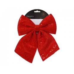 FIOCCO PAILLETTES 30x32cm CHRISTMAS RED