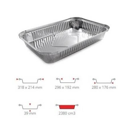 TEGLIA ALLUMINIO PRED. COP. 6 PRZ 50PZ R2L CONTITAL