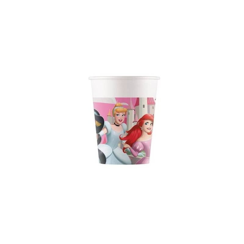 BICCHIERI IN CARTA 200ml PRINCESS CREATE YOUR WORLD 8pz