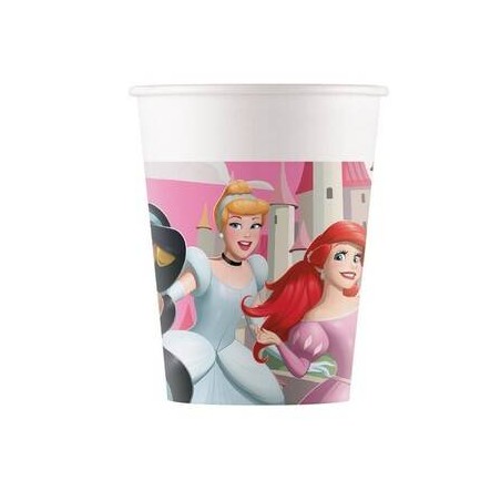 BICCHIERI IN CARTA 200ml PRINCESS CREATE YOUR WORLD 8pz