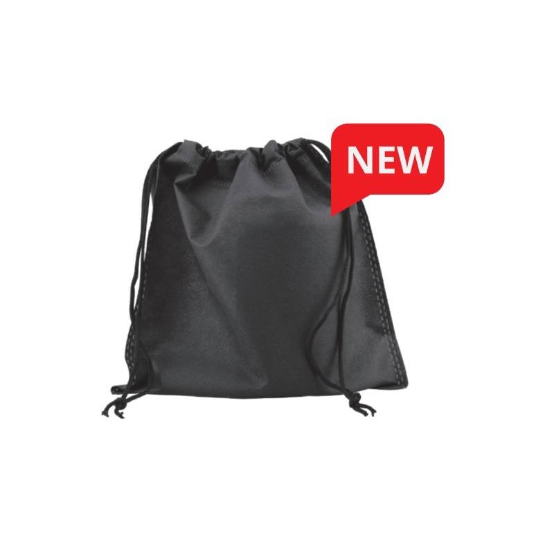 SACCHETTO TNT C/LACCIO 45x37cm NERO 10pz