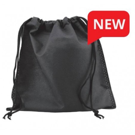 SACCHETTO TNT C/LACCIO 30x40cm NERO 10pz