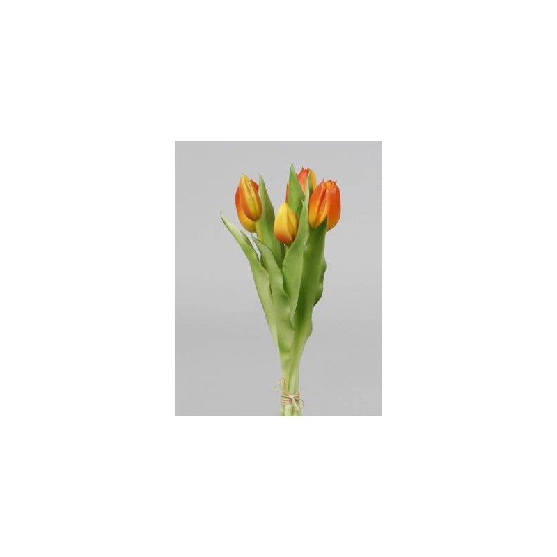 BOUQUET TULIPANI ARANCIO 30cm 5pz
