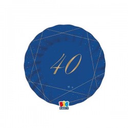 PIATTI ø20cm 40 ANNI BLUE GOLD 8pz
