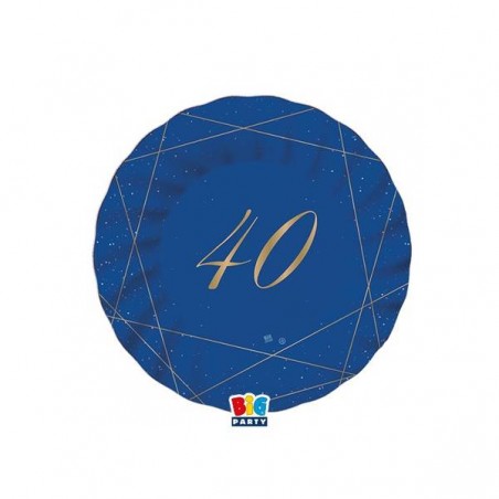 PIATTI ø20cm 40 ANNI BLUE GOLD 8pz