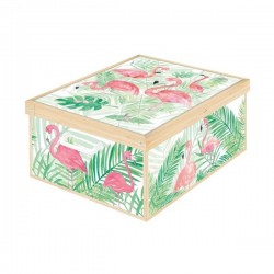 SCATOLA ARMADIO COLLECTION 39x50x24cm FLAMINGOS