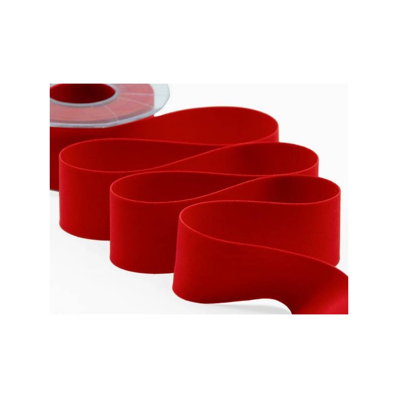 NASTRO VELLUTO DOPPIO mm40x7mt COL.31 ROSSO