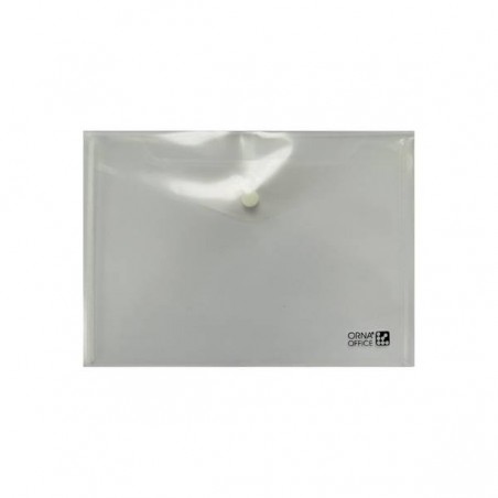 BUSTE C/BOTTONE PPL A4 33x23,8cm 12pz TRASPARENTE ARDA