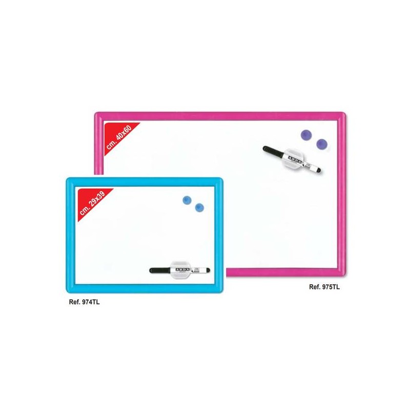 LAVAGNA BIANCA MAGNETICA 40x60cm + ACCESSORI ARDA