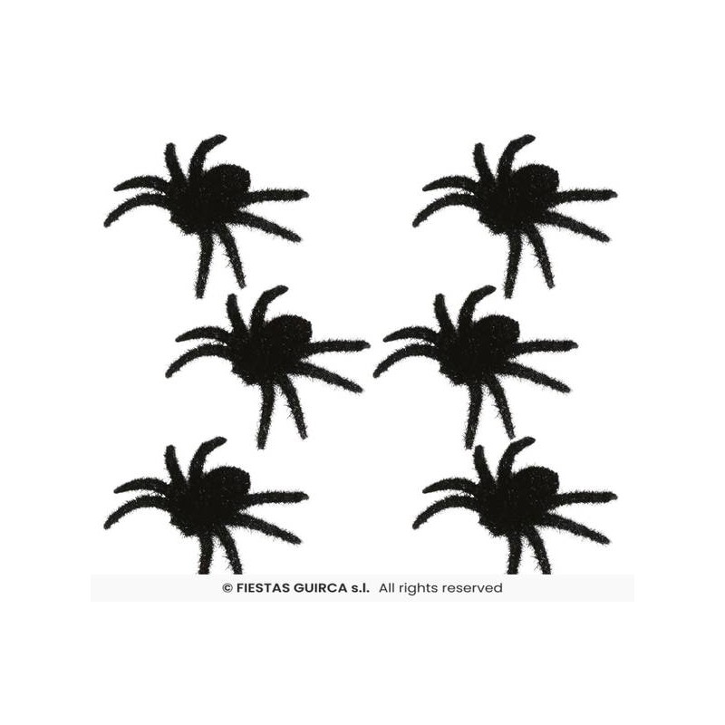 RAGNI 6cm NERI PELOSI 6pz