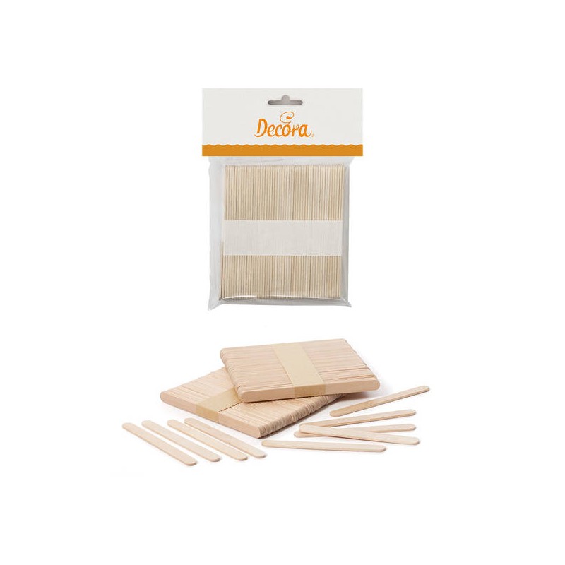 STECCHE PER GELATO 1x9,3cm IN LEGNO DI BETULLA 100pz