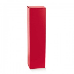SCATOLA BOTTIGLIA MAGNUM 11,5x11,5x43cm FIBRA ROSSO