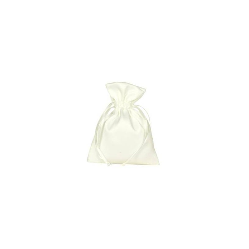 SACCHETTO MATT SATIN 9x12cm CREAM 10pz