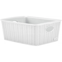 CESTO PVC ELEGANCE HIGH 25x19,5x10cm BIANCO M