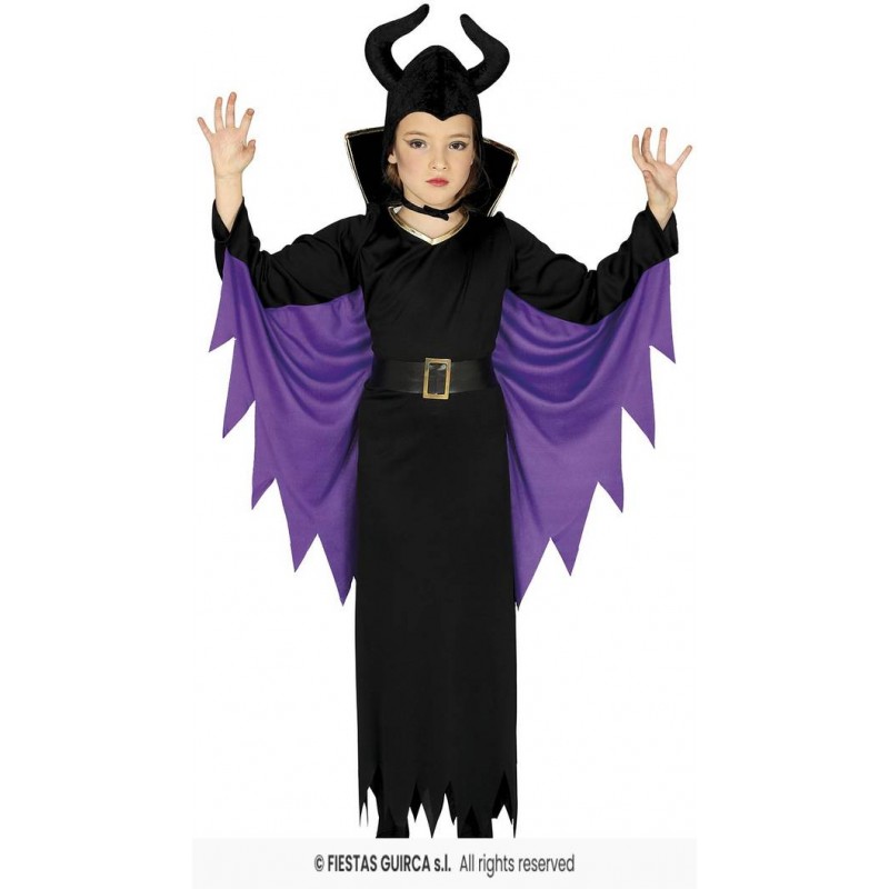 COSTUME BIMBA FATA MALVAGIA 3-4 anni