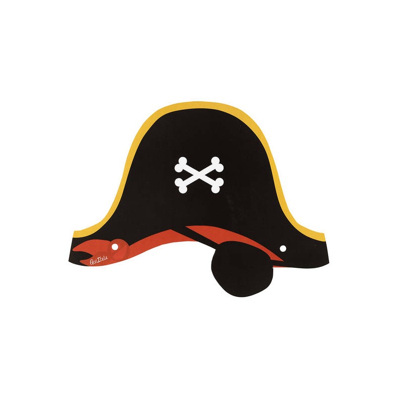 MASCHERINE CARTA PIRATI 4pz
