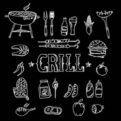 TOVAGLIOLI 33x33 GRILL NERO 20pz