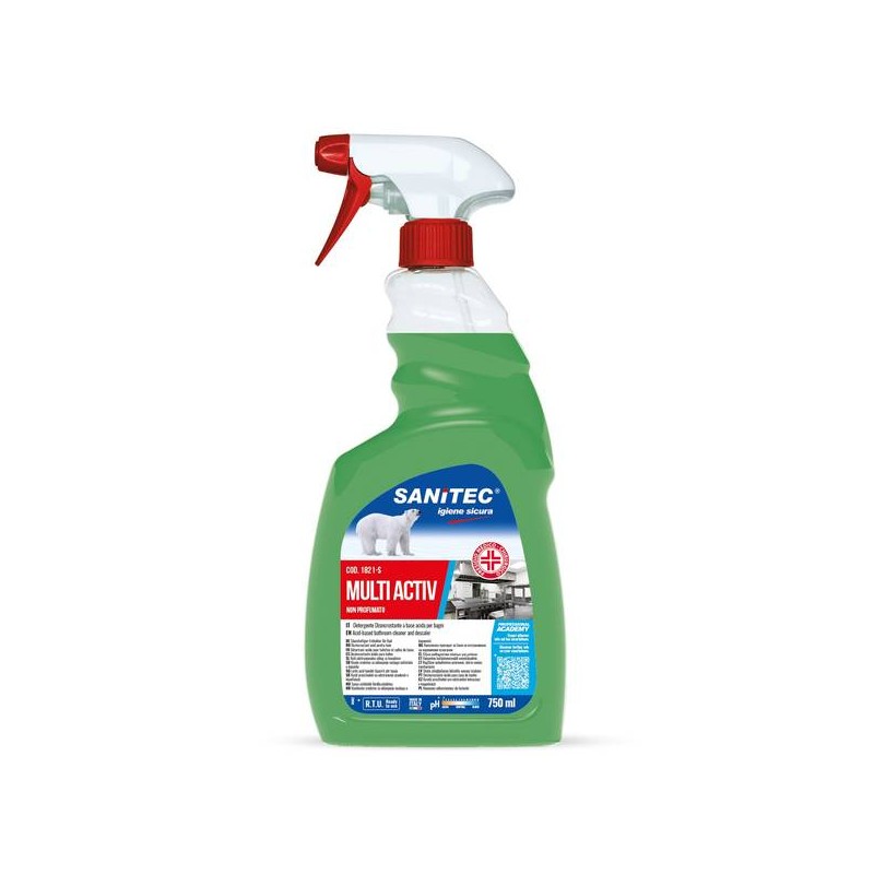 MULTIACTIV DISINFETTANTE CON P.M.C. 20058 NON PROFUMATO 750ml SANITEC