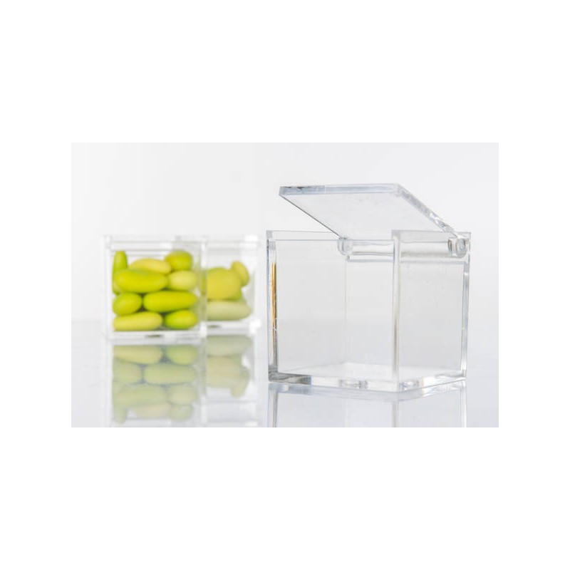 SCATOLA PLEXI 5x5x5cm C/COPERCHIO G3010 10pz