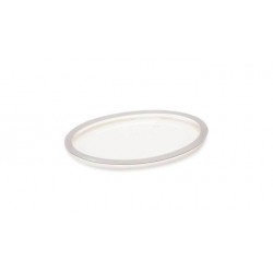 VASSOIO PET ARGENTO OVALE 40x25,3cm