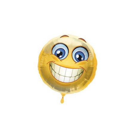 PALLONE MYLAR EMOTICON SMILE 45cm