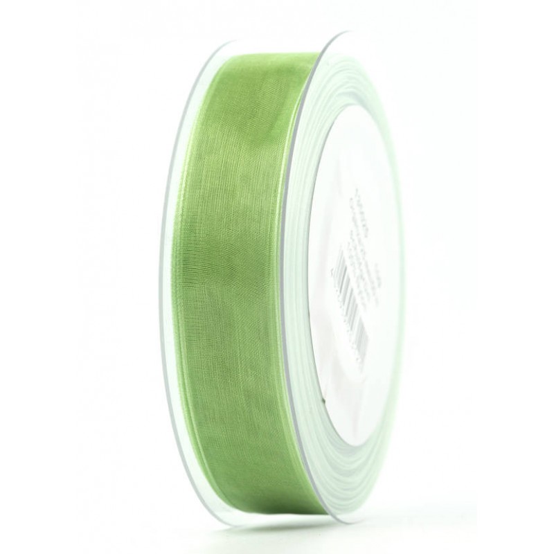 NASTRO ORGANZA mm25x50mt VERDE CANNA