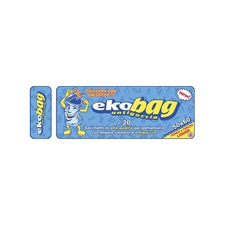 SACCHI NU NERO ROLLY 50x60cm 20pz ECO BAG