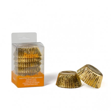 PIROTTINI MUFFIN ORO 50x32mm 60pz