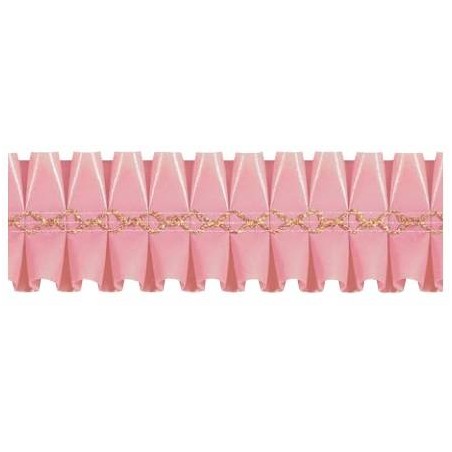 NASTRO GIROTORTA PVC ROSA FLOREAL 15mt