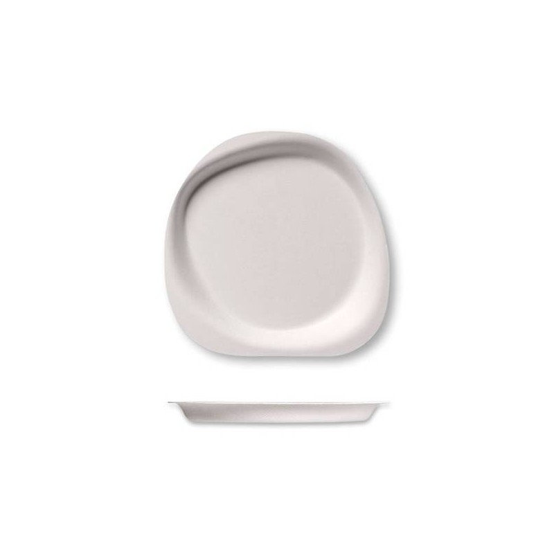 PIATTI STONE POLPA 17x17cm BIO COMPOSTABILI 50pz JUNGLE