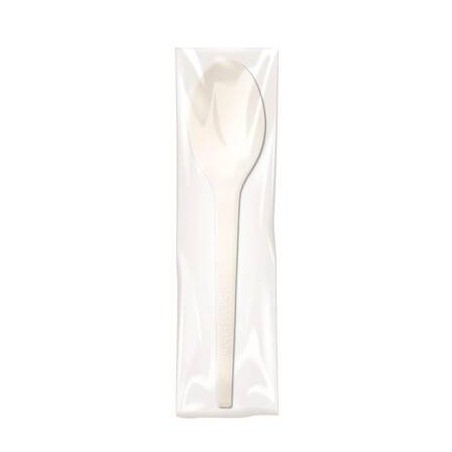CUCCHIAIO CPLA IMBUSTATO 16,5cm BIANCO 100pz